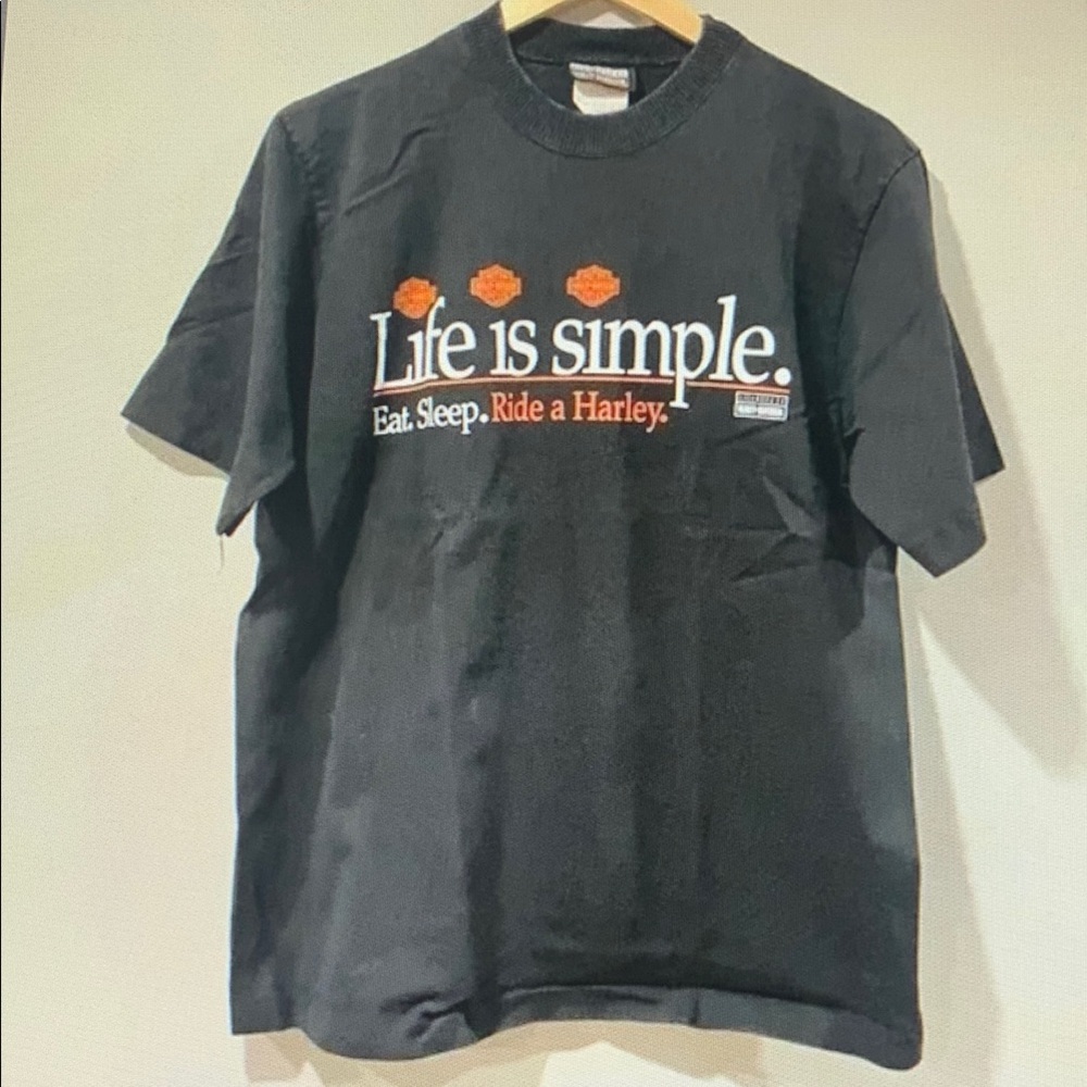 Harley-Davidson Black Graphic T-Shirt for Men
